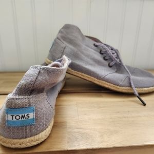 Toms Hightop Purple Canvas Shoes